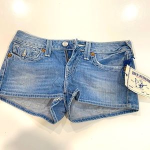 true religion shorts size 27
